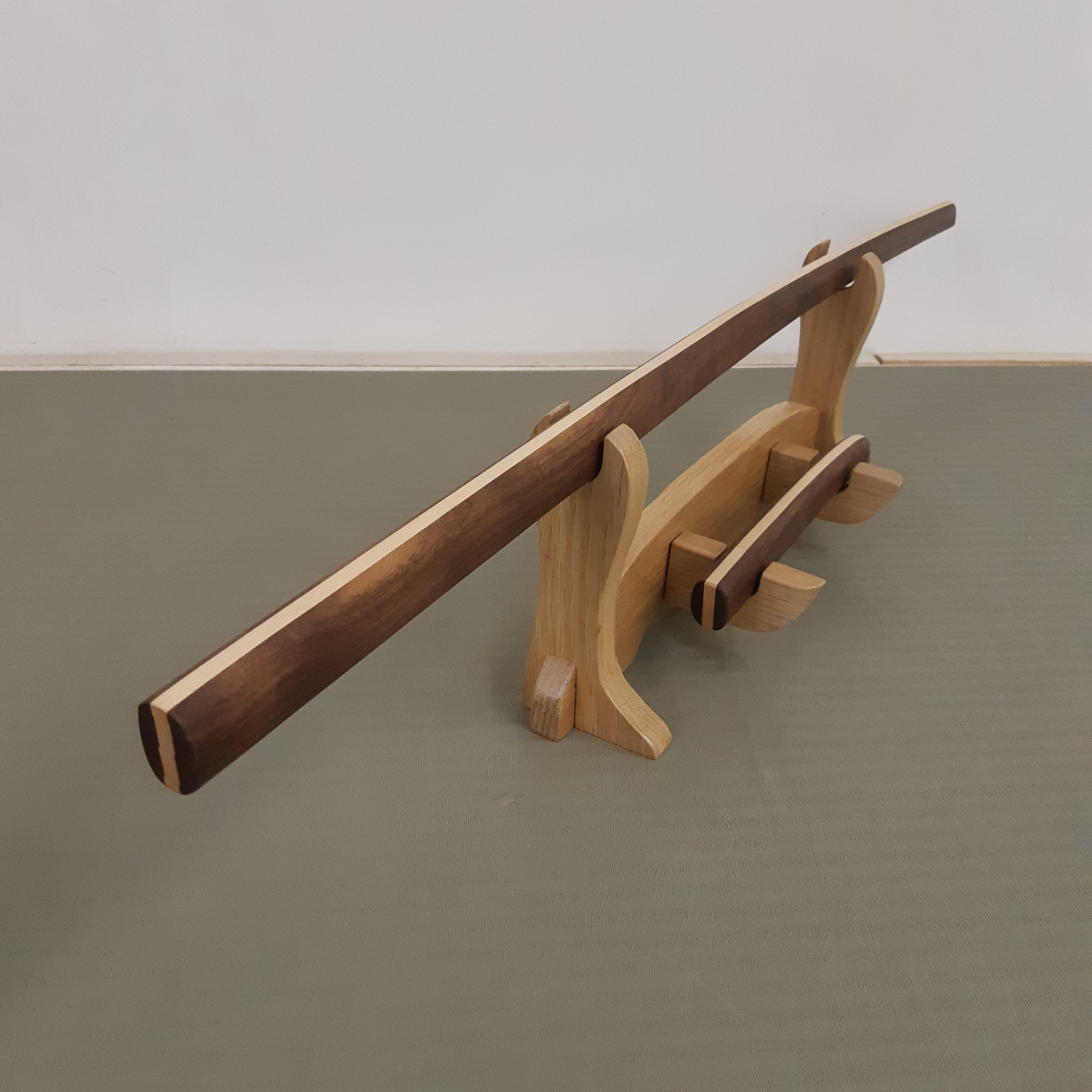 Specialty Bokken, Tanto and Stand Set - Walnut and Maple